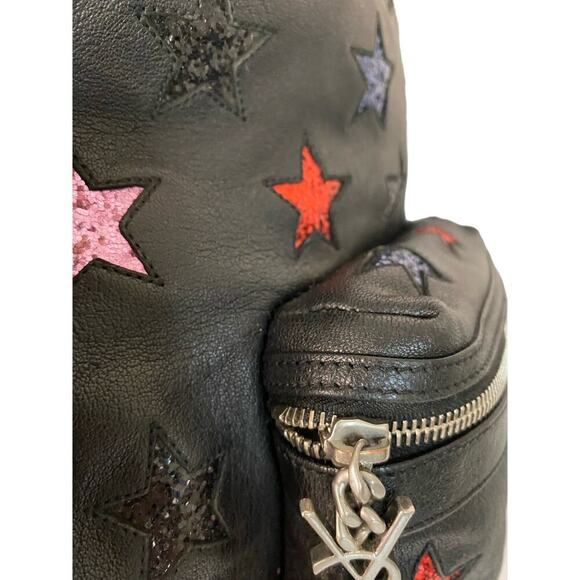 Yves Saint Laurent Star Applique Mini City California Leather Backpack in Black - Picture 15 of 16